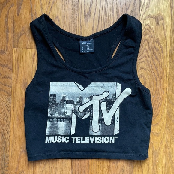 Forever 21 Tops - Black “MTV” Forever 21 top